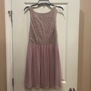 Lace top lilac purple dress size 13 NWT